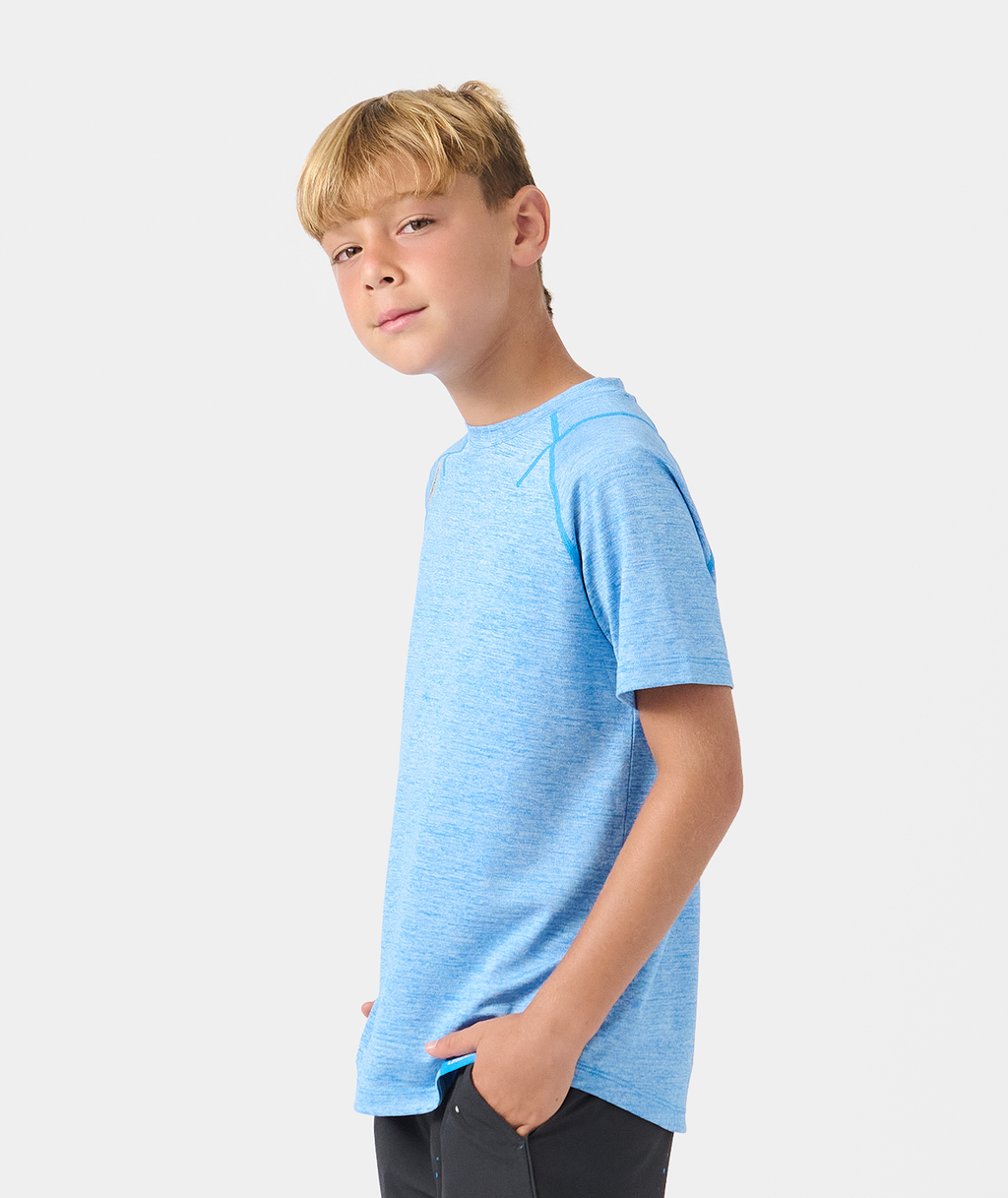 Little Legends Enzo Tee Marathon Blue Heather - 3