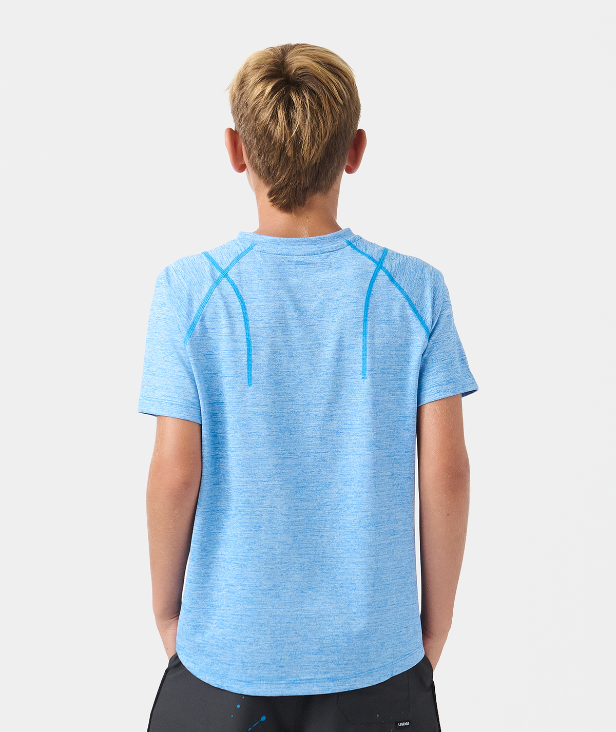 Little Legends Enzo Tee Marathon Blue Heather - 2