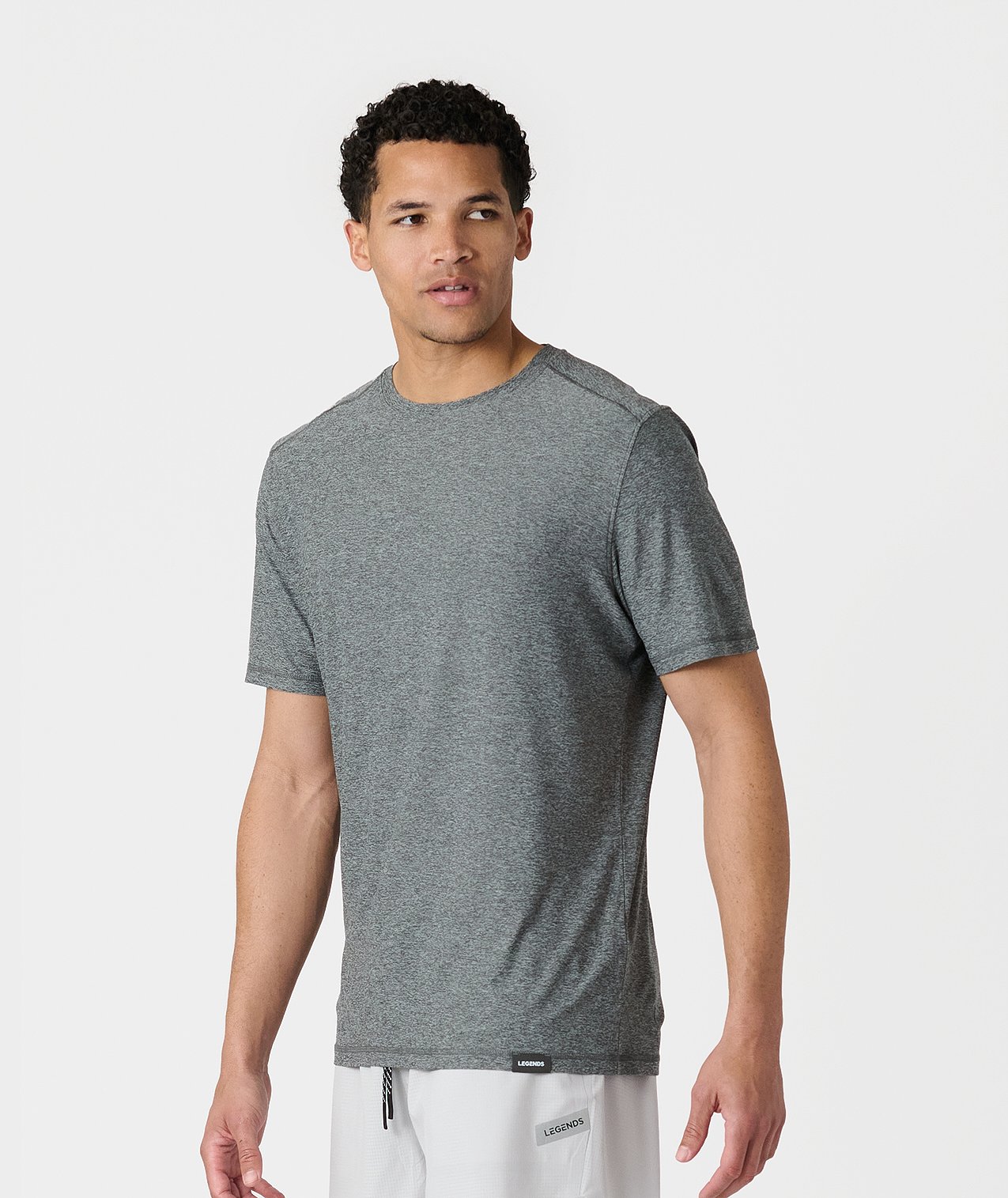 Aire Tee Charcoal Gray Heather