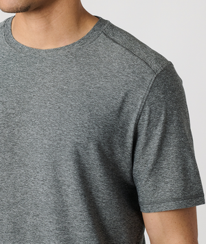 Aire Tee Charcoal Gray Heather - 4