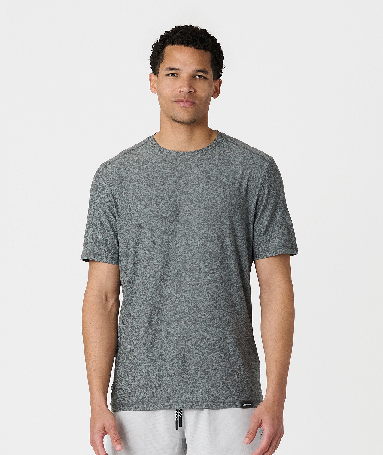 Aire Tee Charcoal Gray Heather
