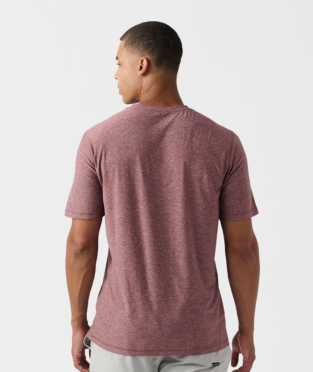 Aire Tee Crimson Heather - 3
