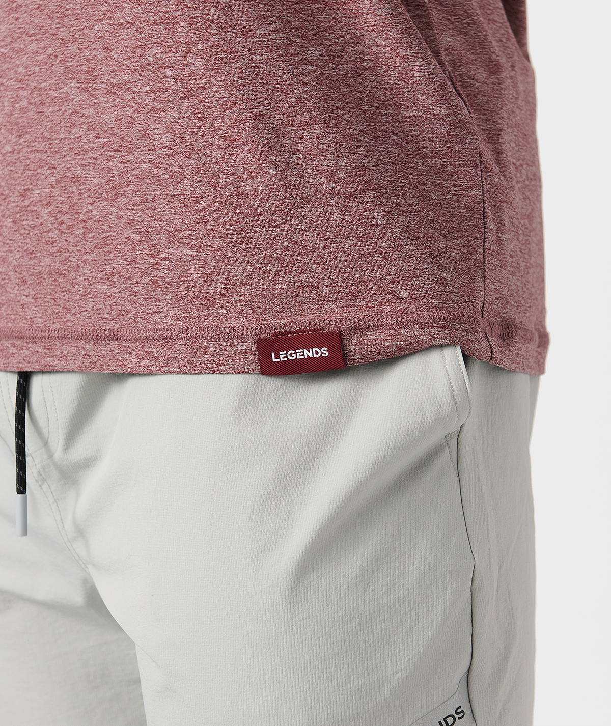 Aire Tee Crimson Heather - 5