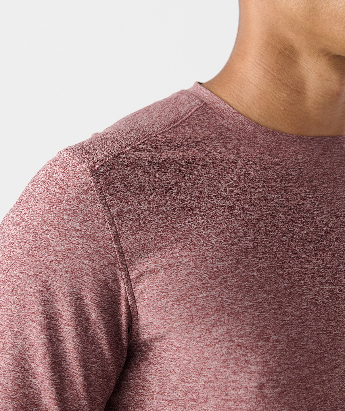 Aire Tee Crimson Heather - 4