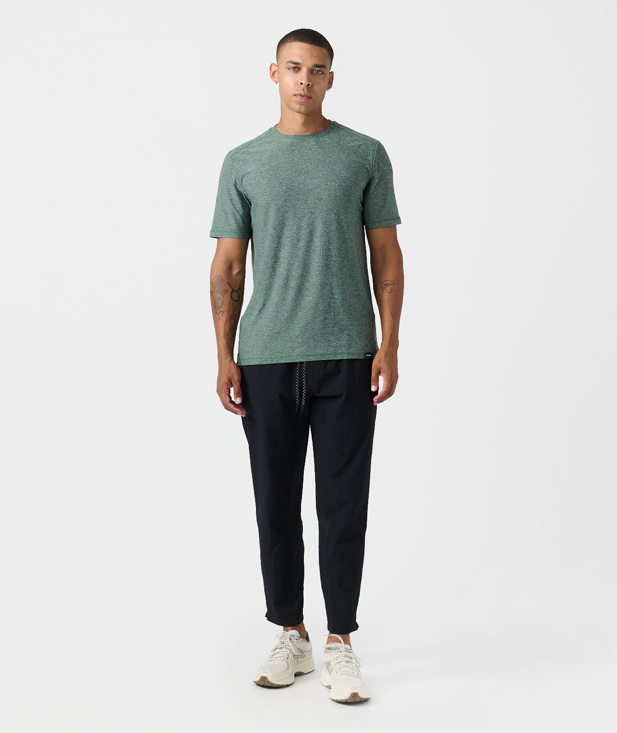 Aire Tee Dark Moss Heather - 6