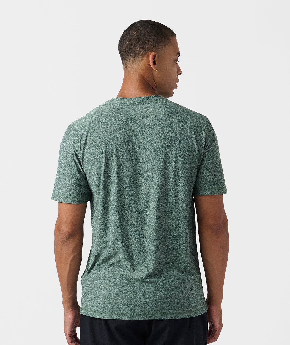 Aire Tee Dark Moss Heather - 3