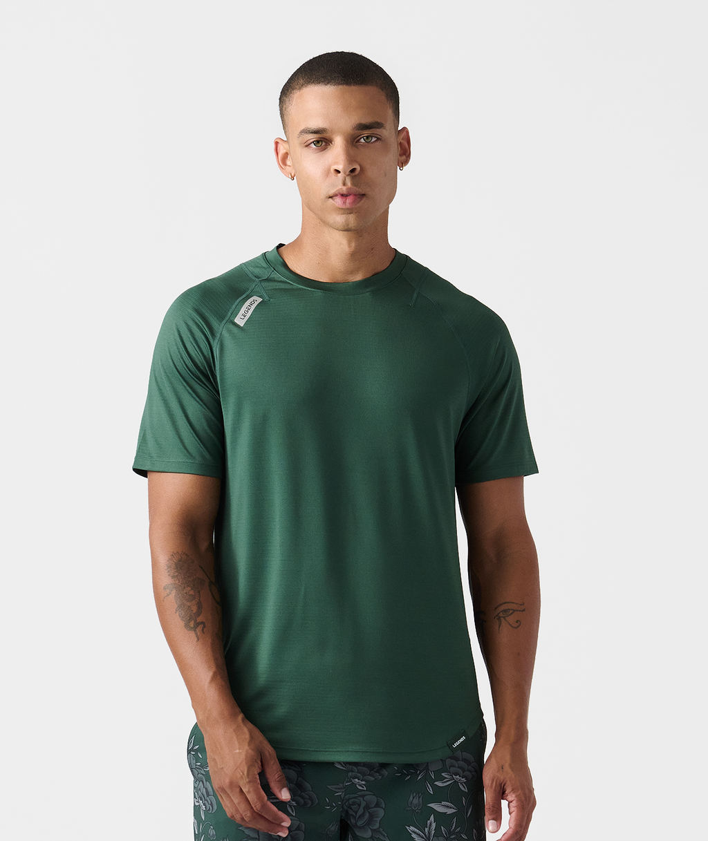 Enzo Tee Dark Moss - 1