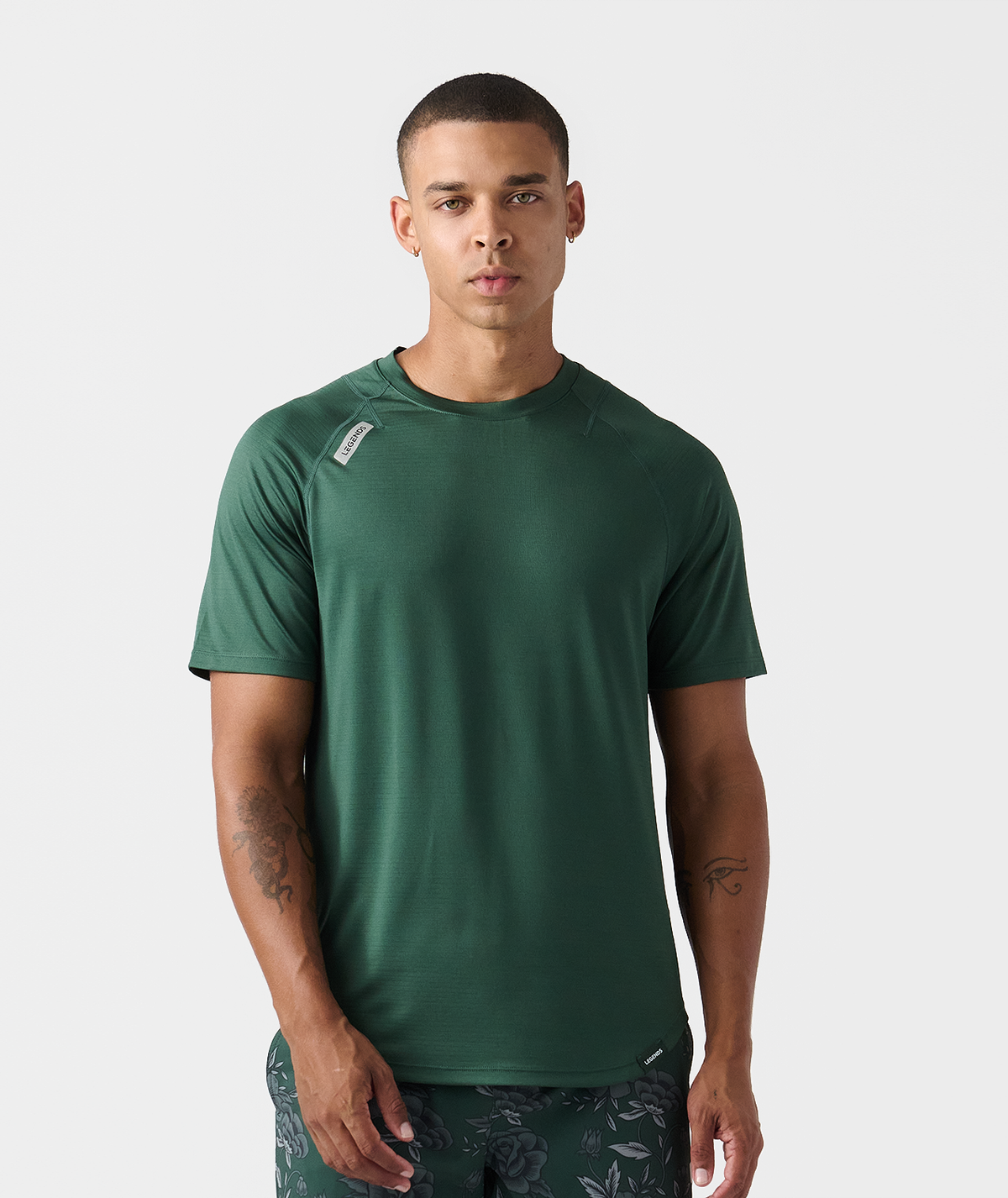 Enzo Tee Dark Moss - 1