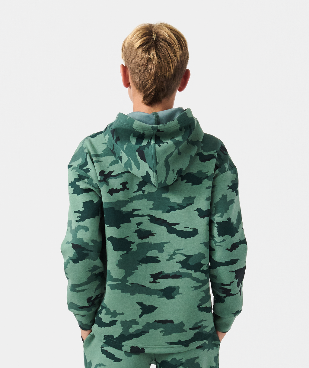 Little Legends Hawthorne Tech Quarter Zip Dark Moss Camo - 2