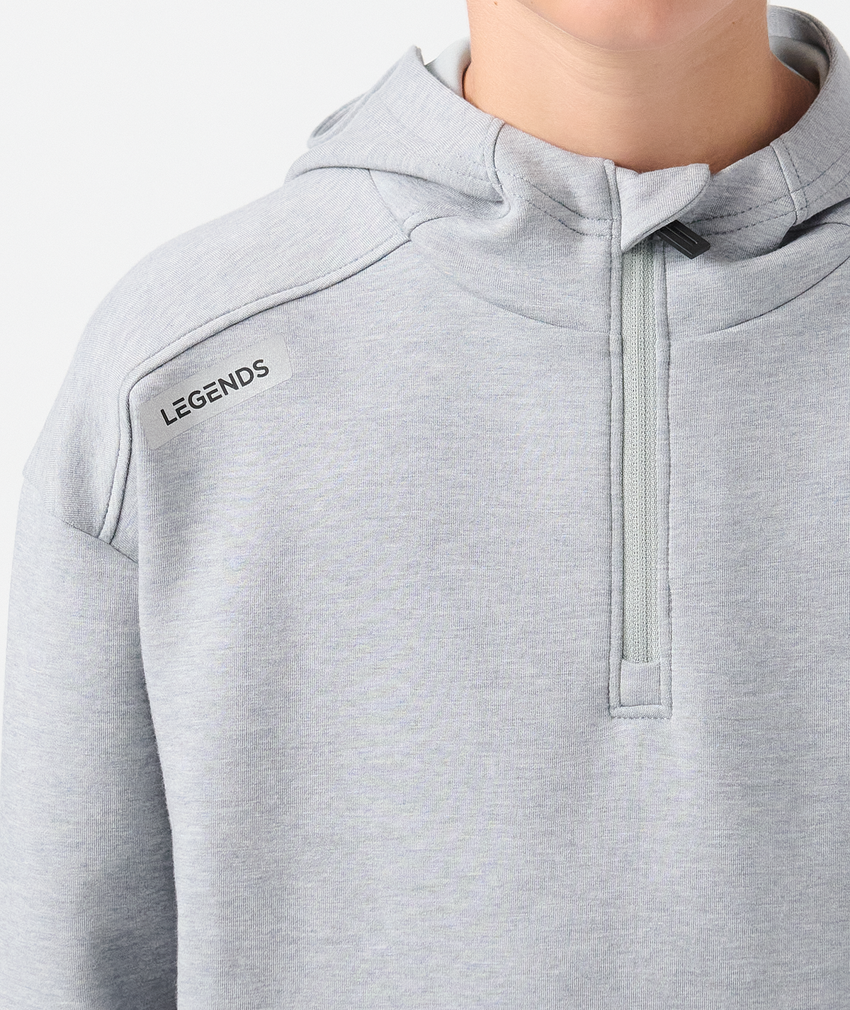 Little Legends Hawthorne Tech Quarter Zip Medium Gray Heather - 4