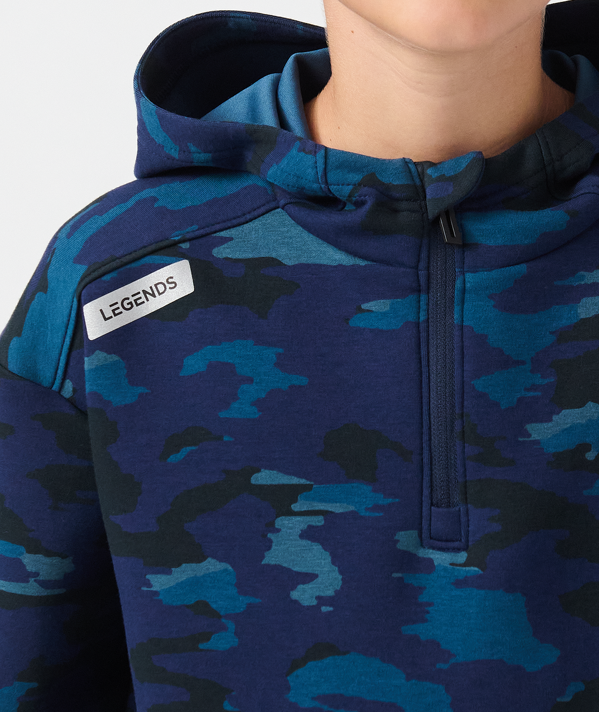 Little Legends Hawthorne Tech Quarter Zip Navy Camo - 4