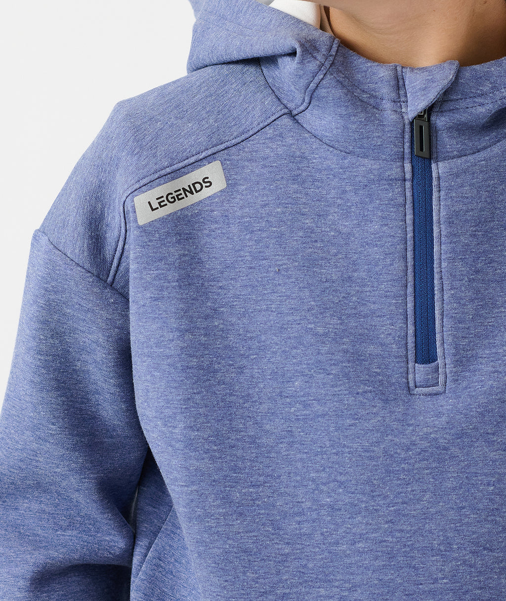 Little Legends Hawthorne Tech Quarter Zip Orion Heather - 5