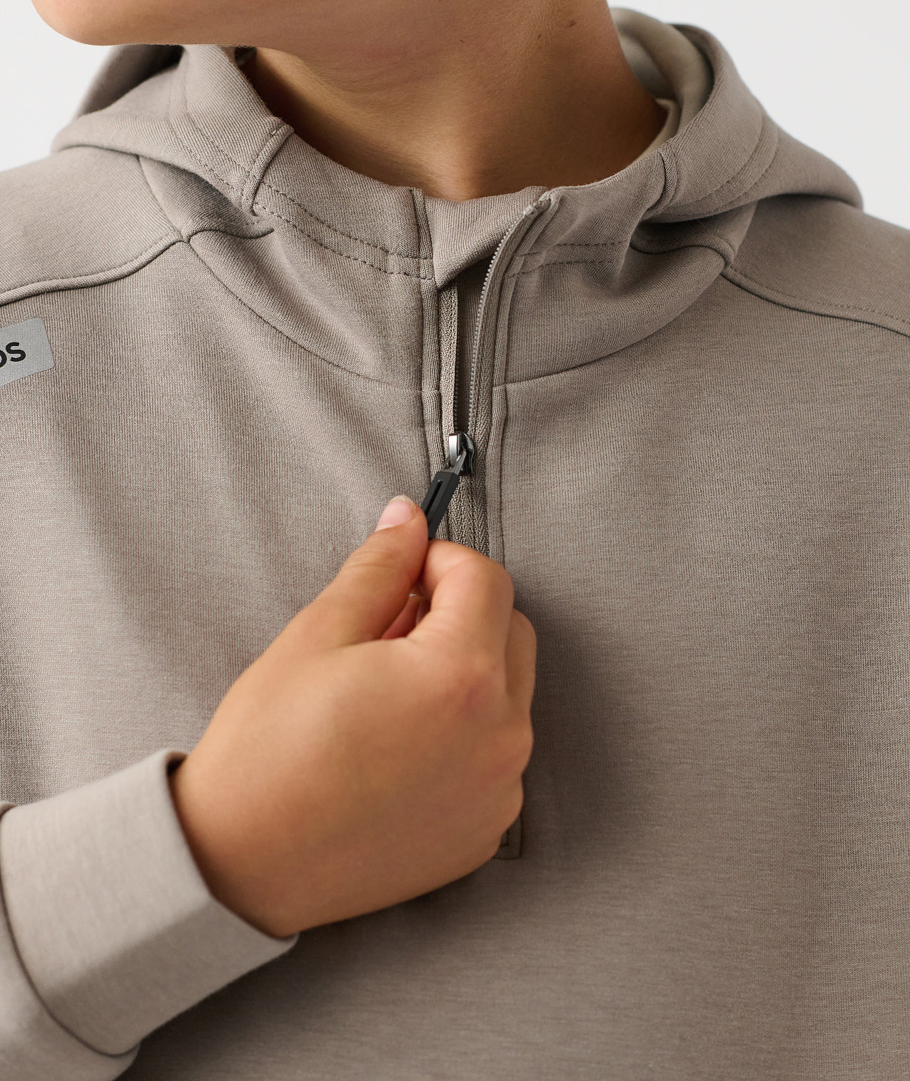 Little Legends Hawthorne Tech Quarter Zip Taupe - 5