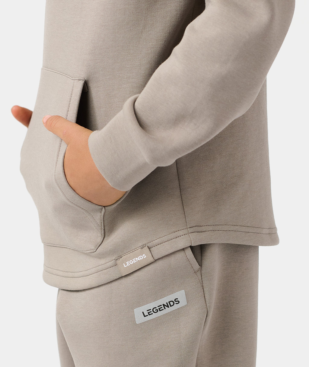 Little Legends Hawthorne Tech Quarter Zip Taupe - 7