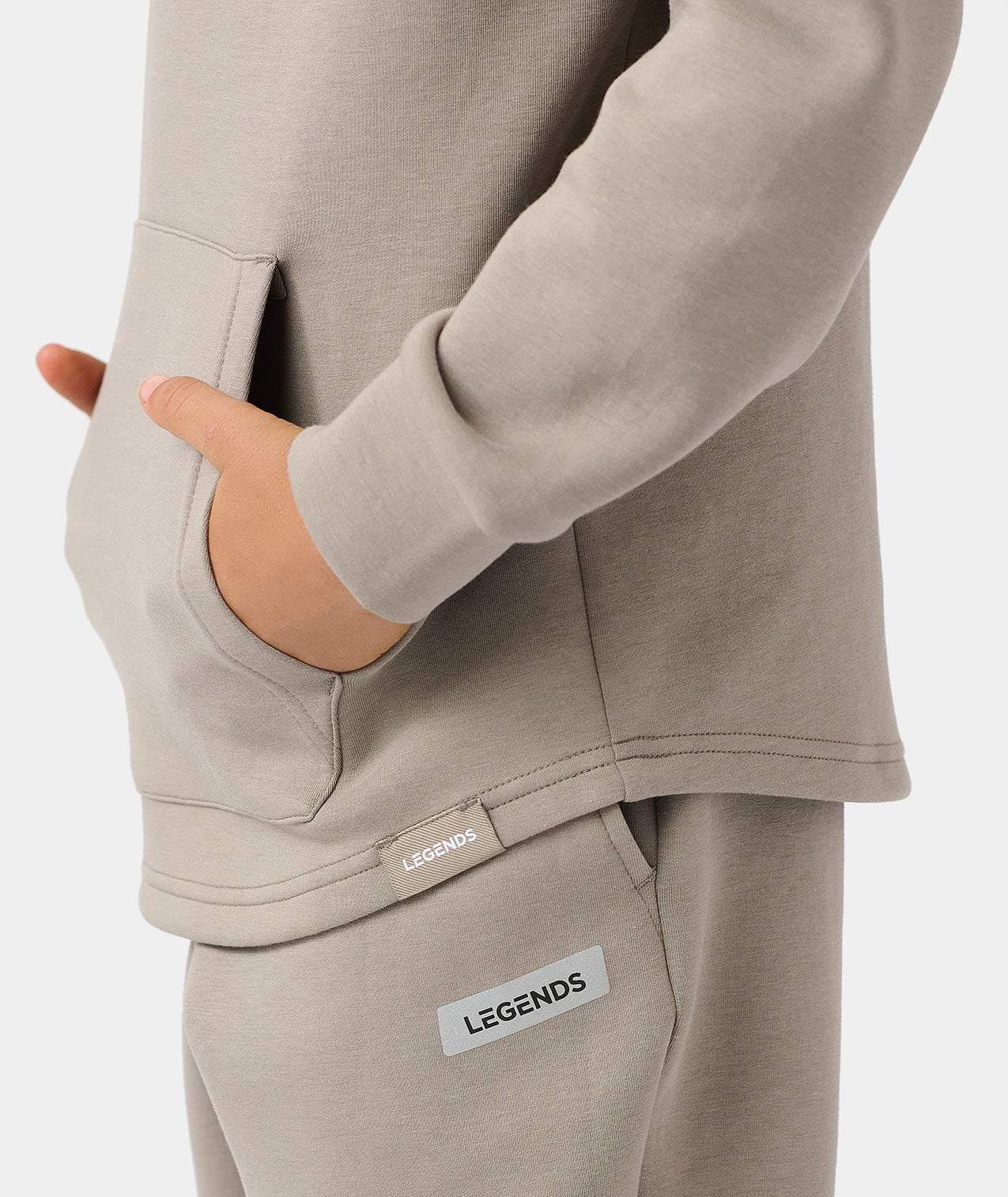 Little Legends Hawthorne Tech Quarter Zip Taupe - 7
