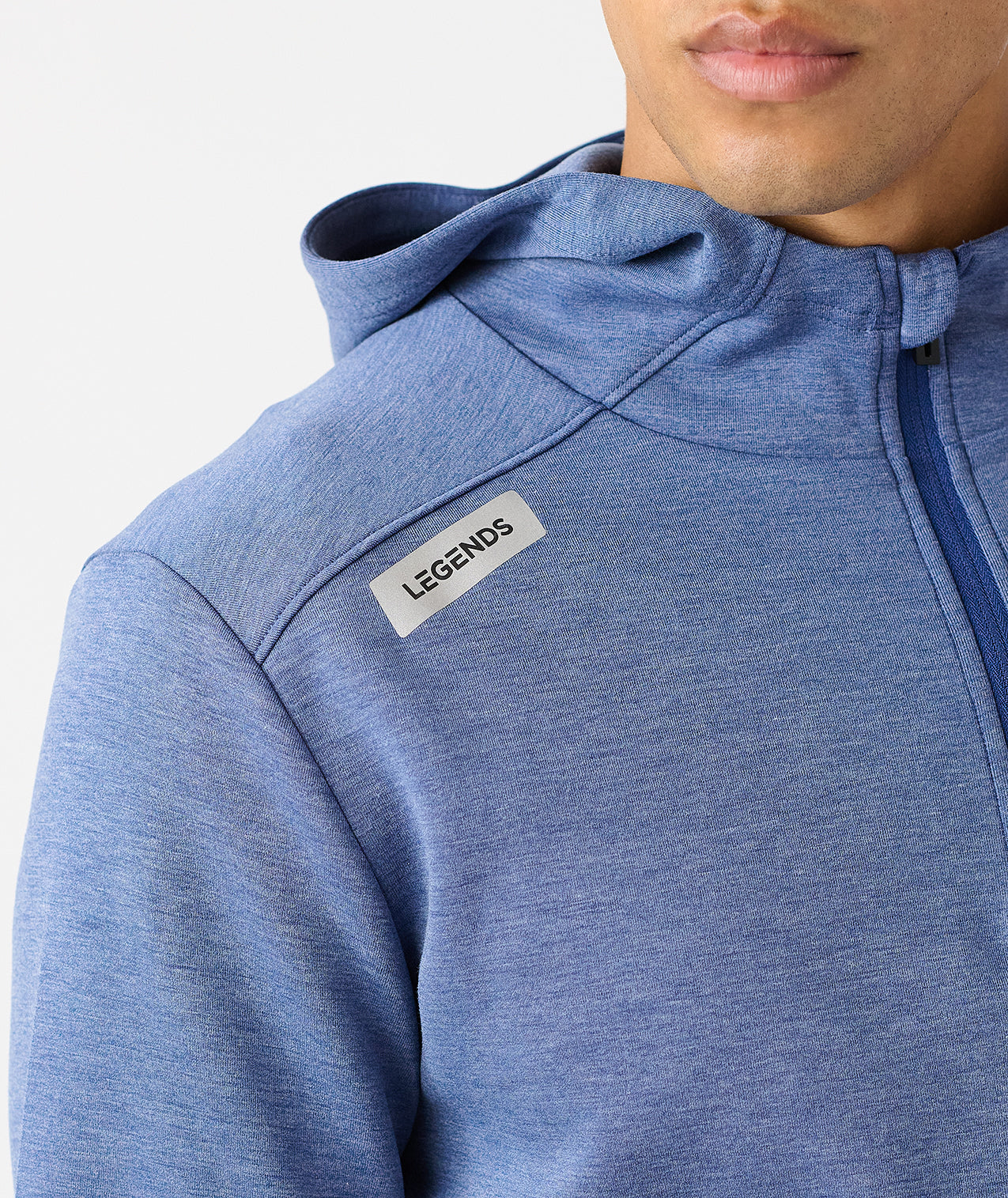 Hawthorne Tech Quarter Zip Hoodie (Slim-Fit) Orion Heather - 7