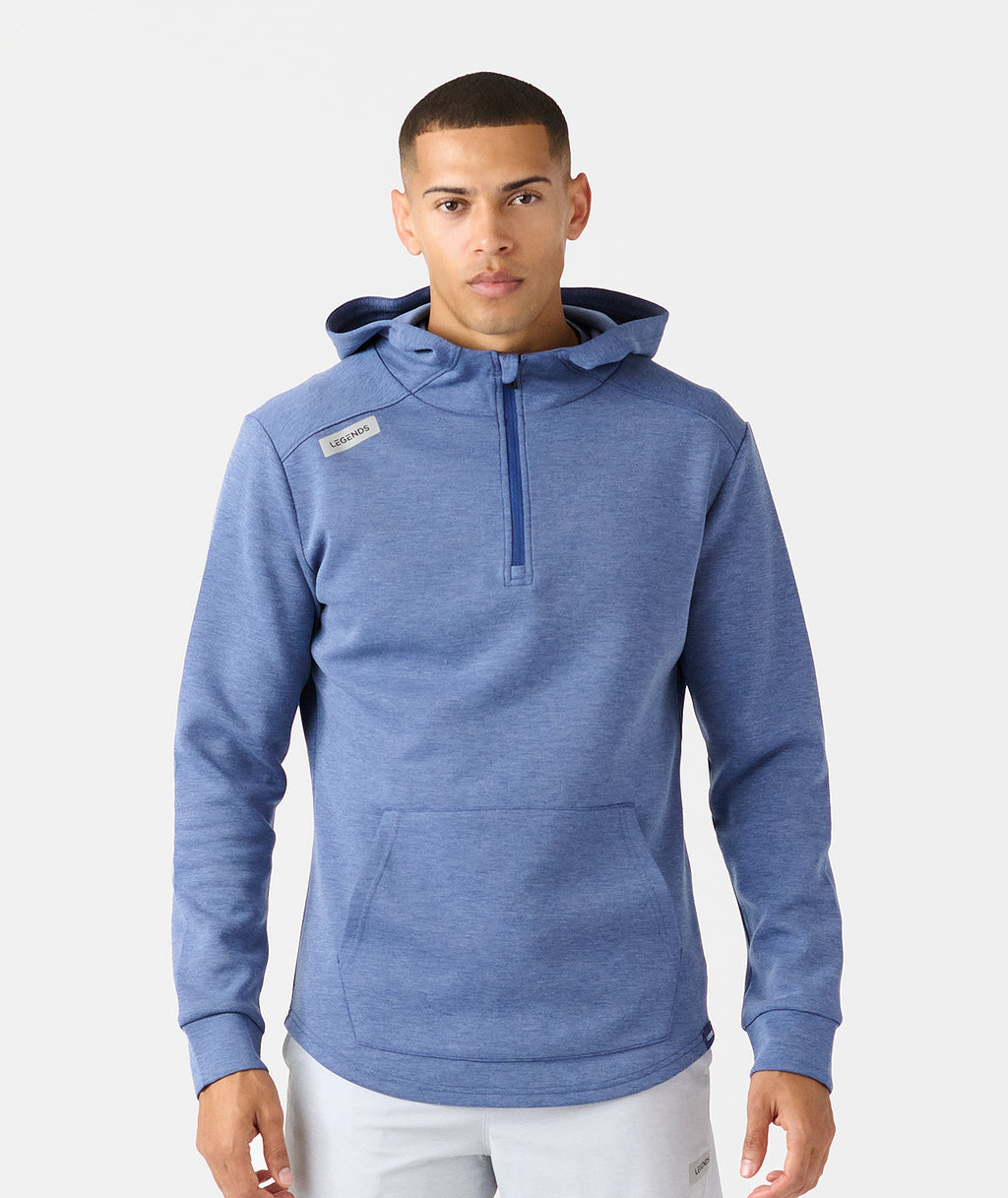 Hawthorne Tech Quarter Zip Hoodie (Slim-Fit) Orion Heather - 1