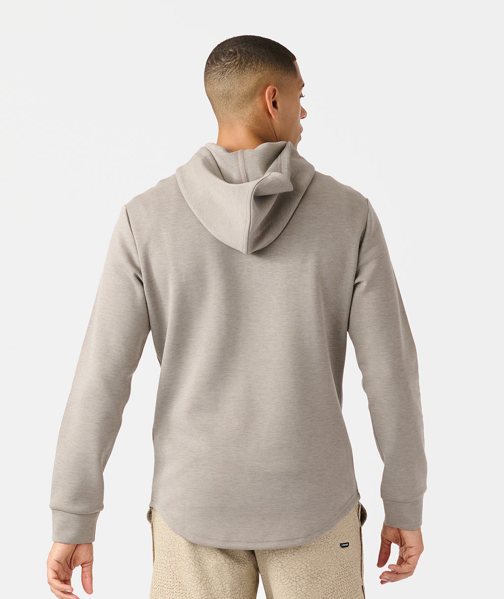 Hawthorne Tech Quarter Zip Hoodie (Slim-Fit) Taupe Heather - 3