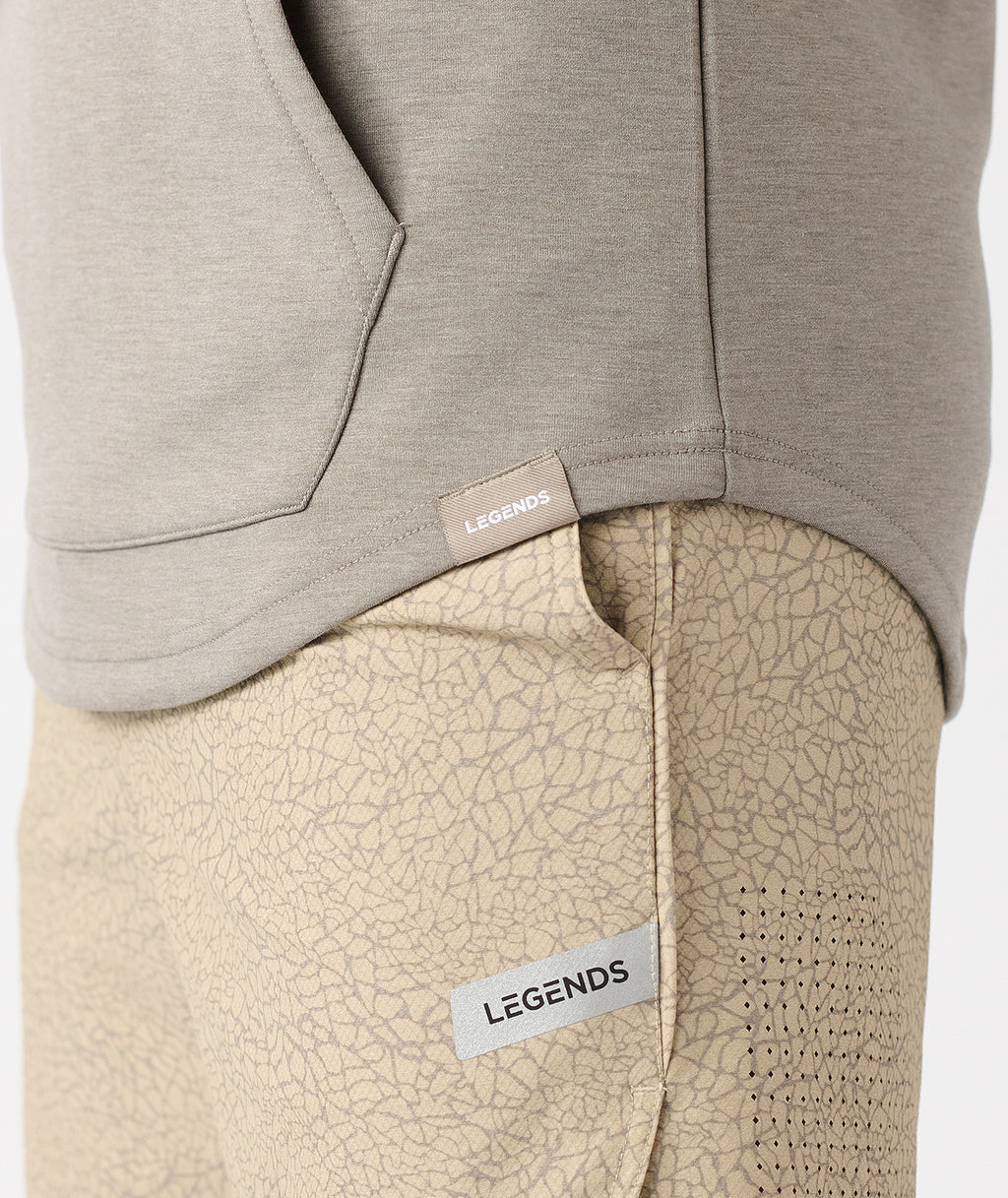 Hawthorne Tech Quarter Zip Hoodie (Slim-Fit) Taupe Heather - 4