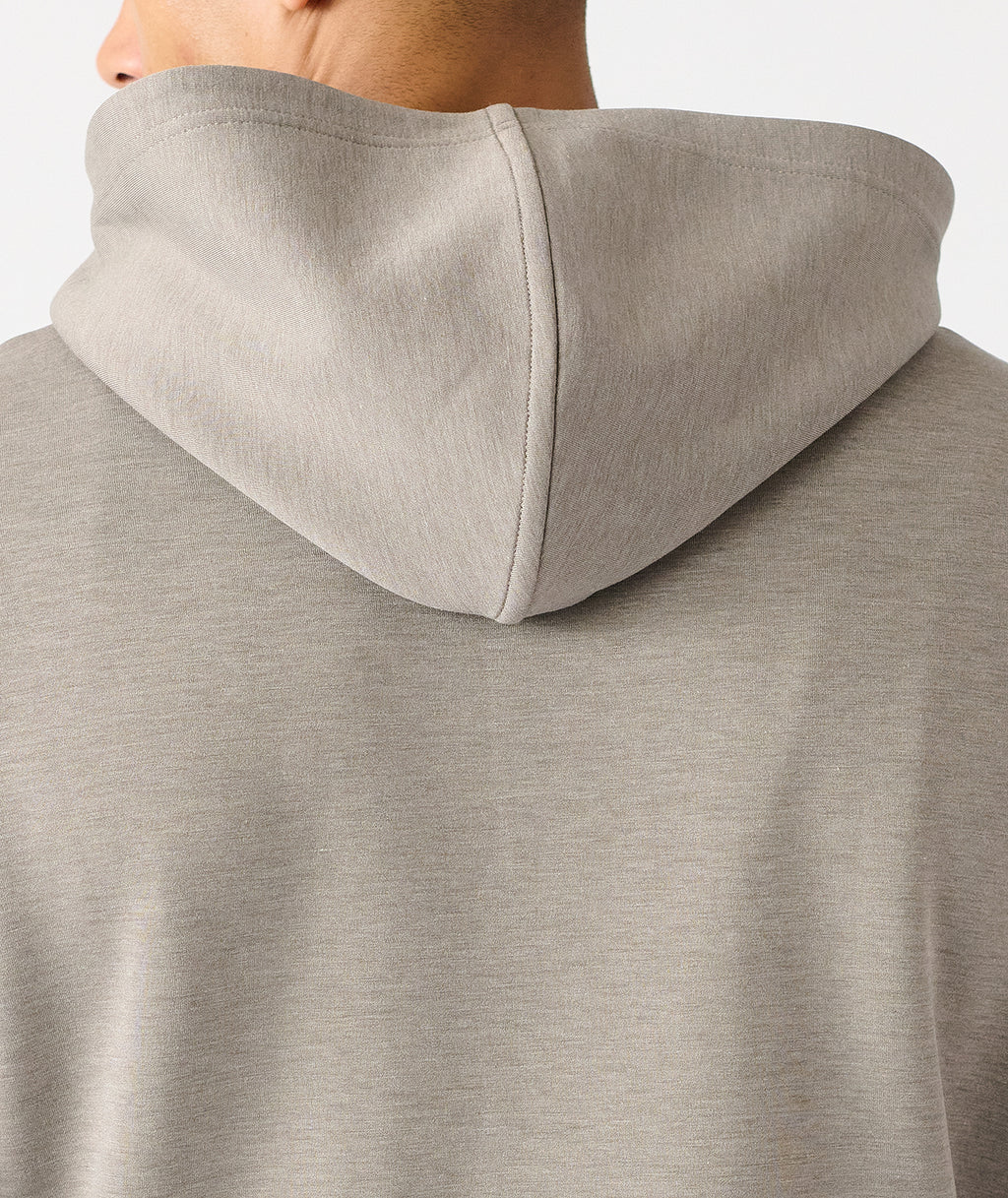 Hawthorne Tech Quarter Zip Hoodie (Slim-Fit) Taupe Heather - 6