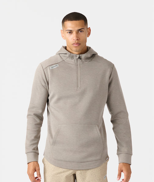 Hawthorne Tech Quarter Zip Hoodie (Slim-Fit) Taupe Heather – Legends