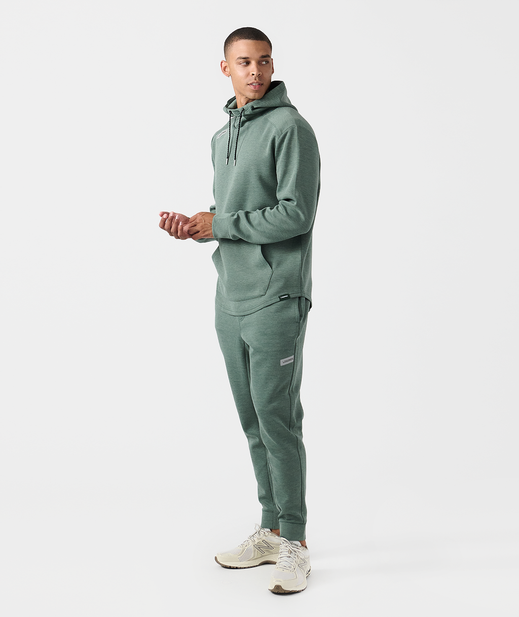 Hawthorne Tech Hoodie Dark Moss Heather - 6