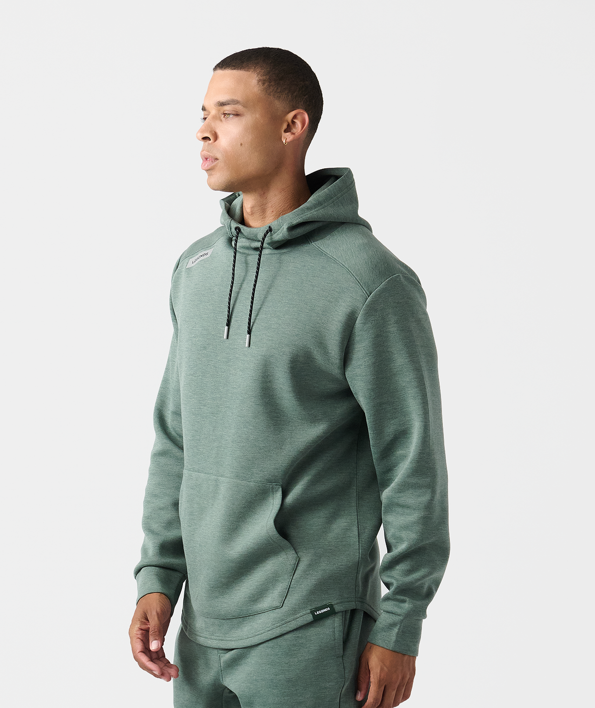 Hawthorne Tech Hoodie Dark Moss Heather - 2