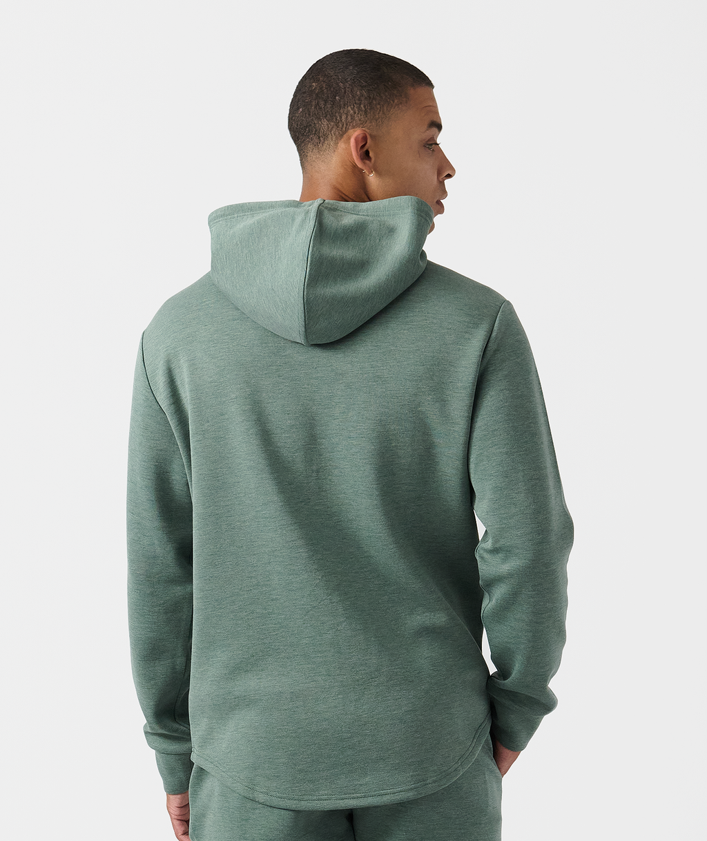 Hawthorne Tech Hoodie Dark Moss Heather - 3