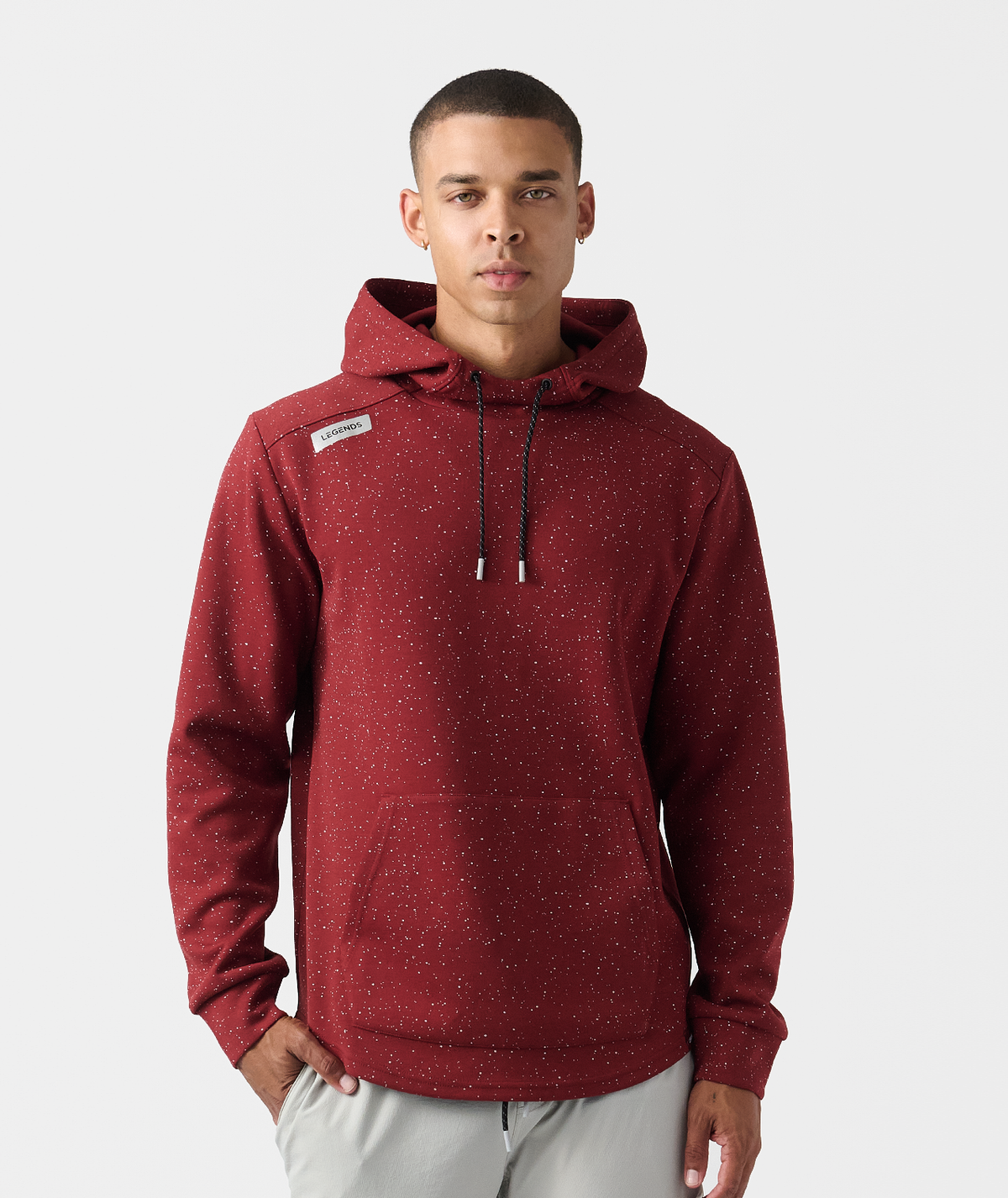 Hawthorne Tech Hoodie Infinity Splatter Crimson - 1