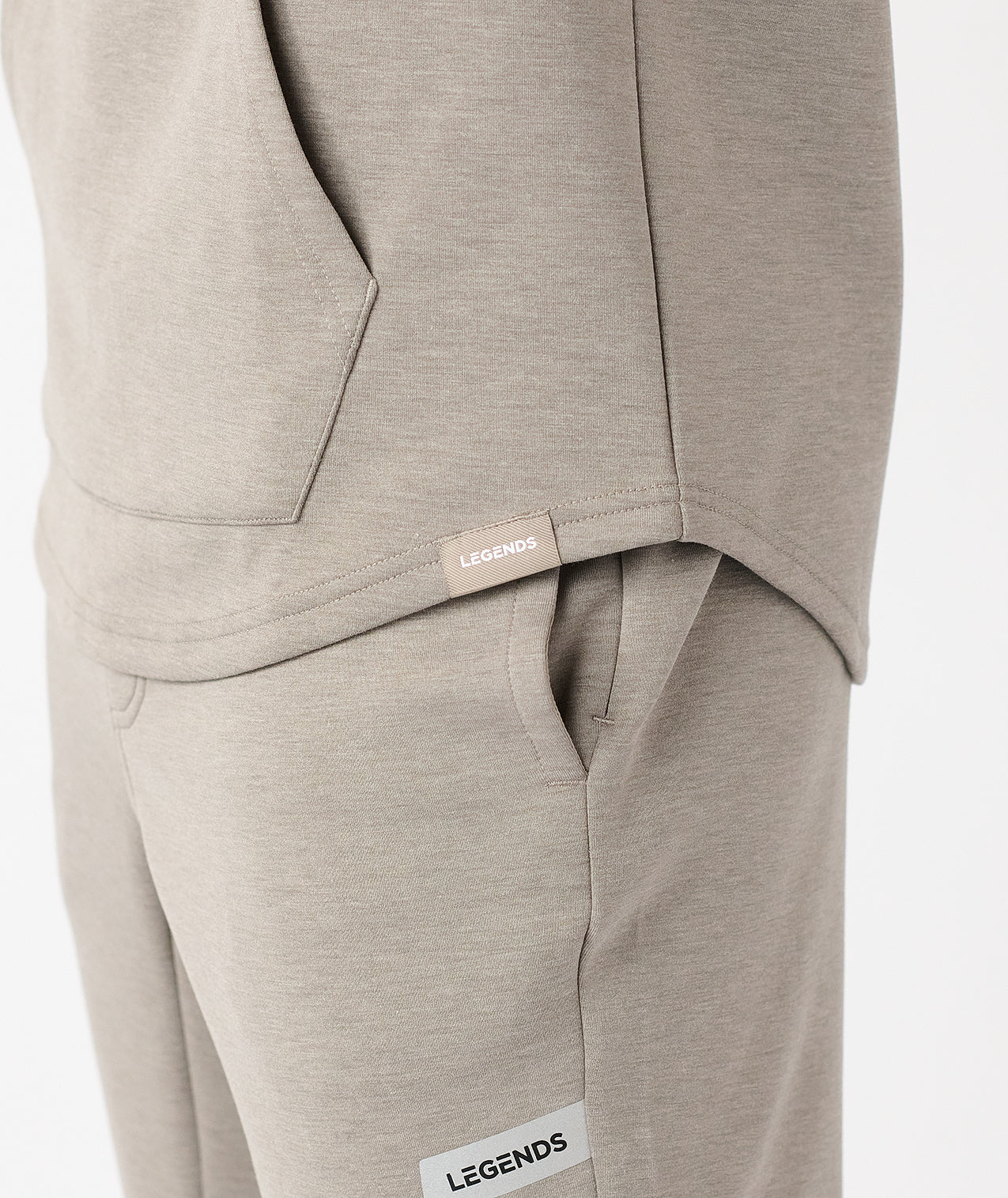 Hawthorne Tech Hoodie Taupe Heather - 4