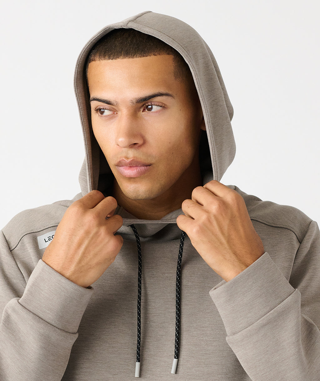 Hawthorne Tech Hoodie Taupe Heather - 5