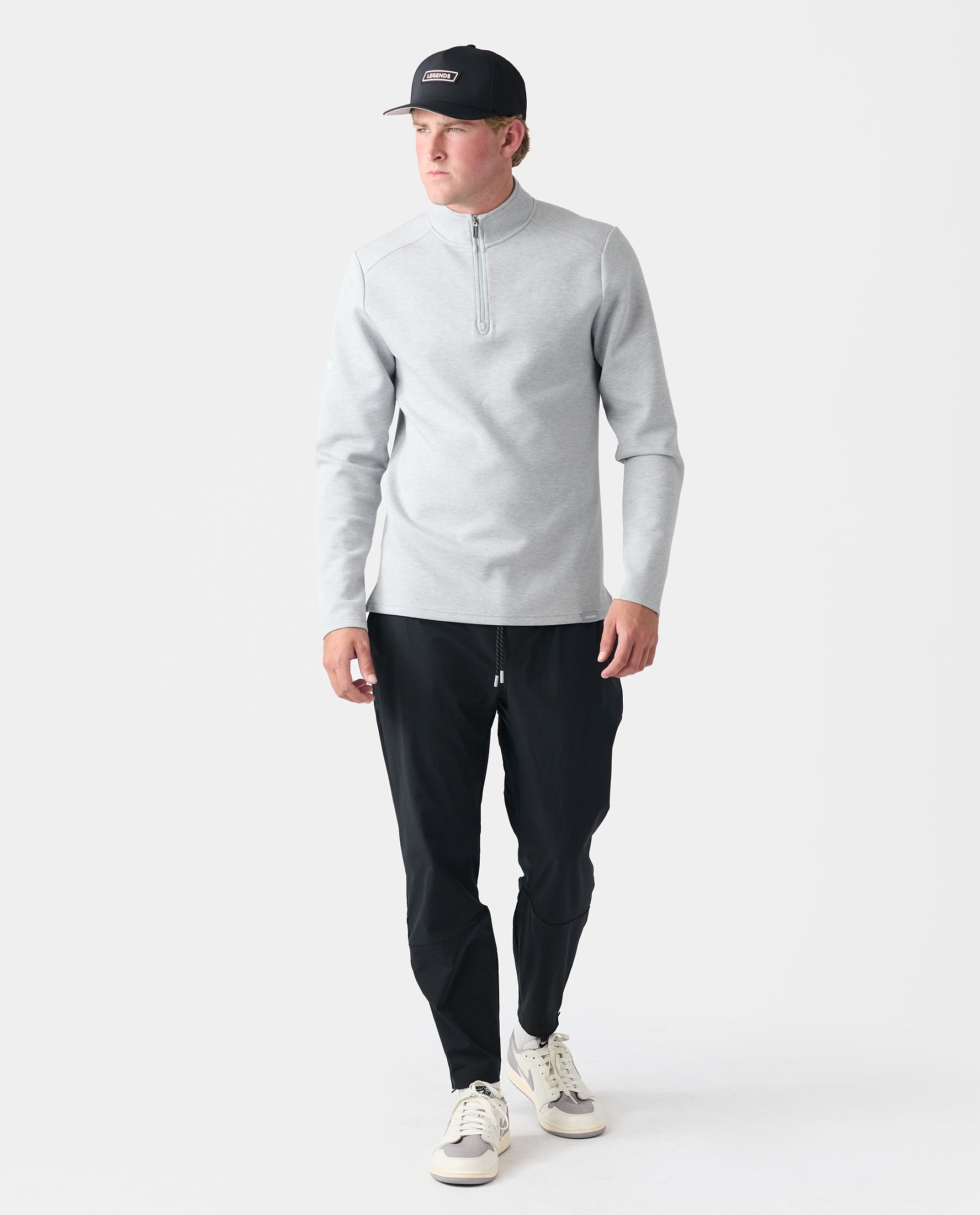 Scuba Quarter Zip Heather Gray - 7