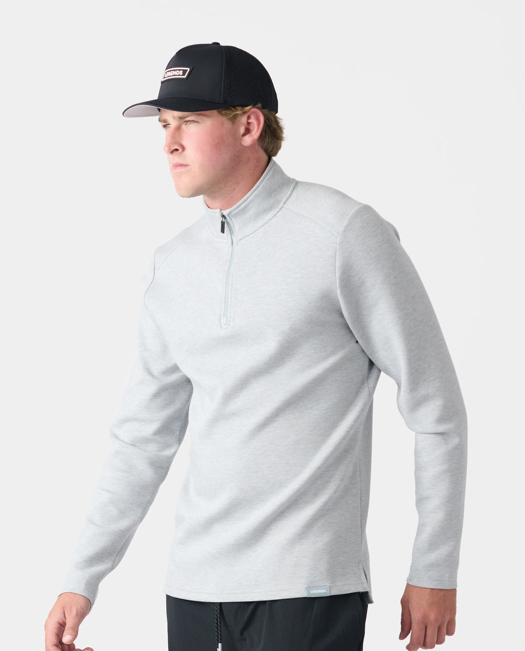 Scuba Quarter Zip Heather Gray - 2