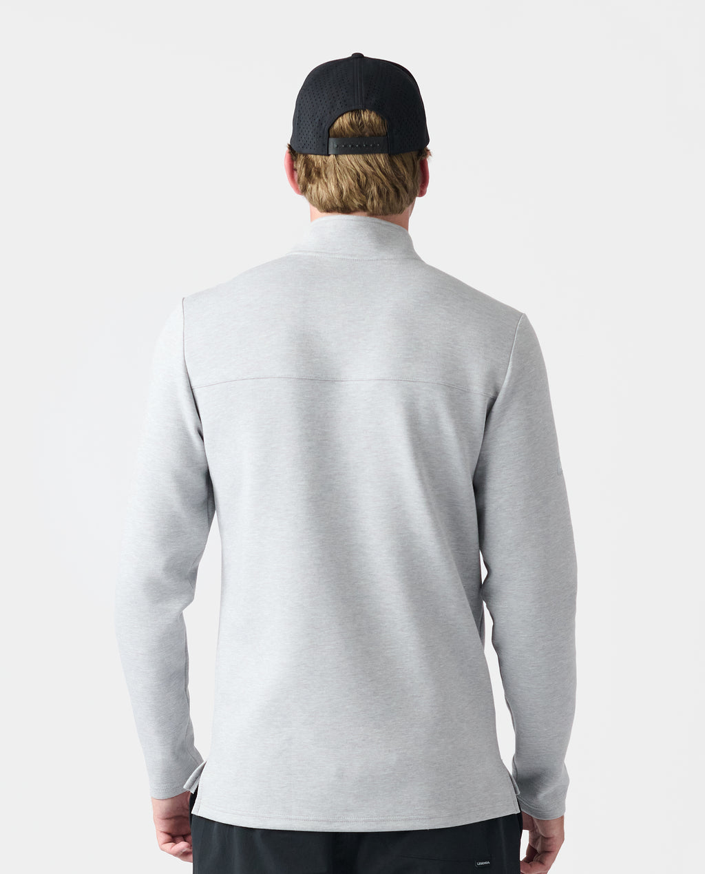 Scuba Quarter Zip Heather Gray - 3
