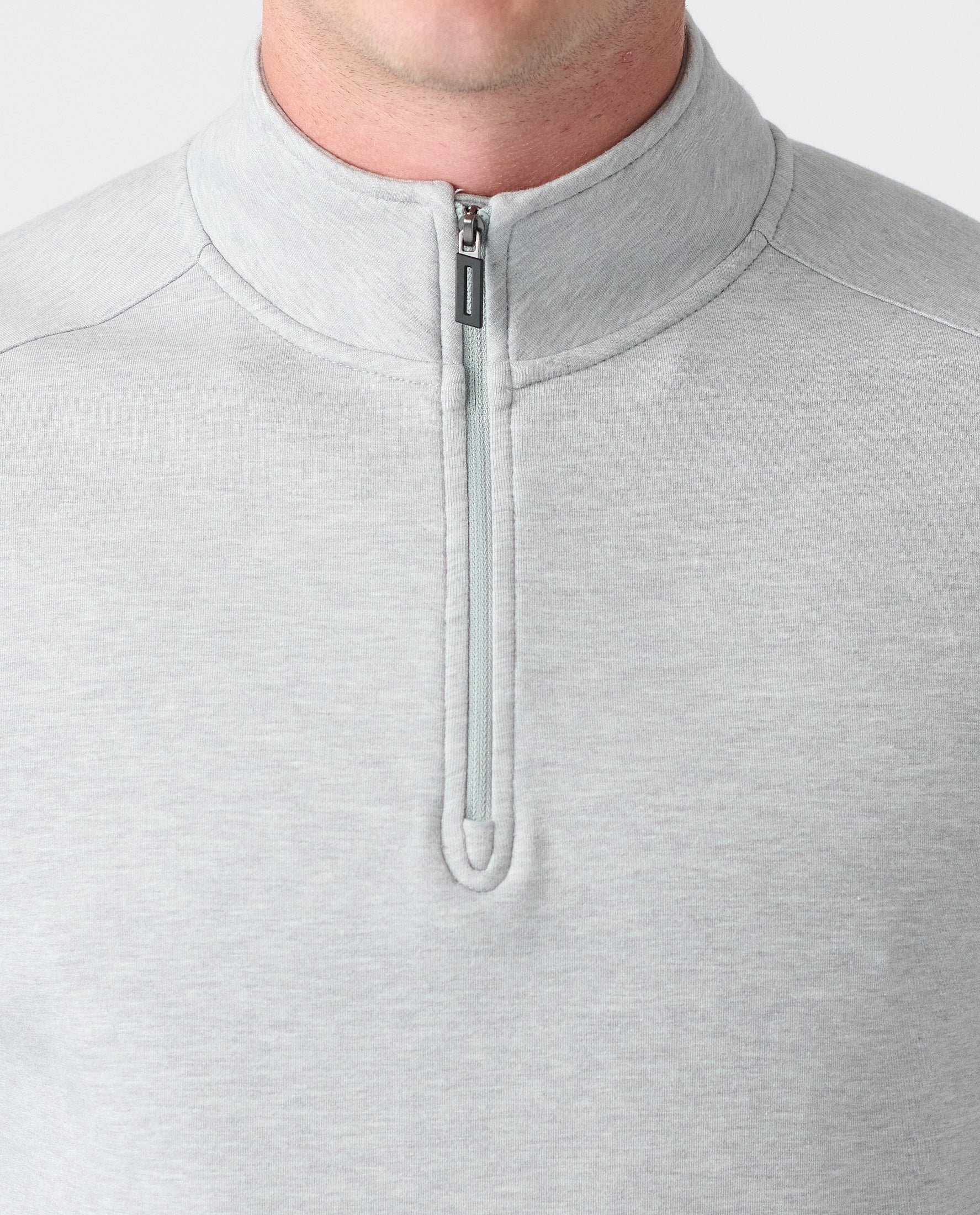 Scuba Quarter Zip Heather Gray - 5