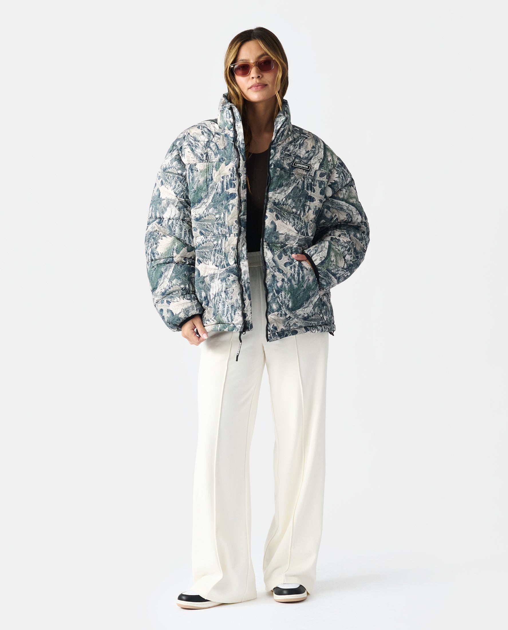 Alpine Puffer Jacket Forest Camo Ice