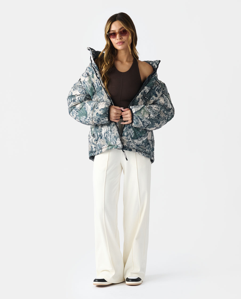 Alpine Puffer Jacket Forest Camo Ice