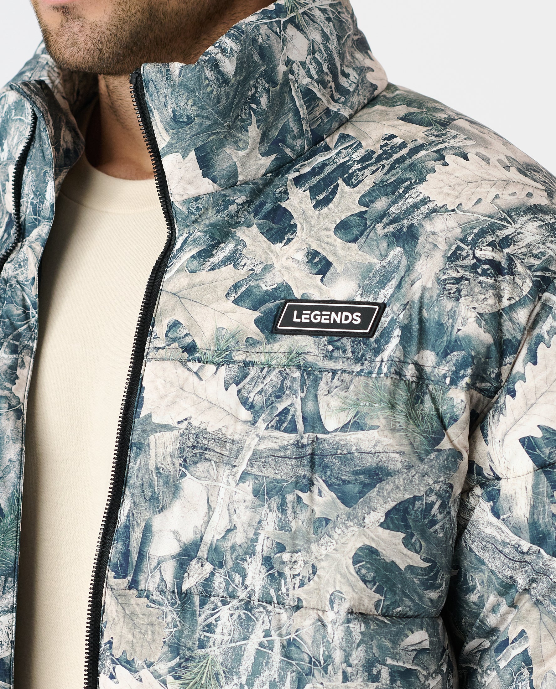 Alpine Puffer Jacket Forest Camo Ice