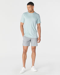 Aviation Tee Split-Hem Cloud Blue