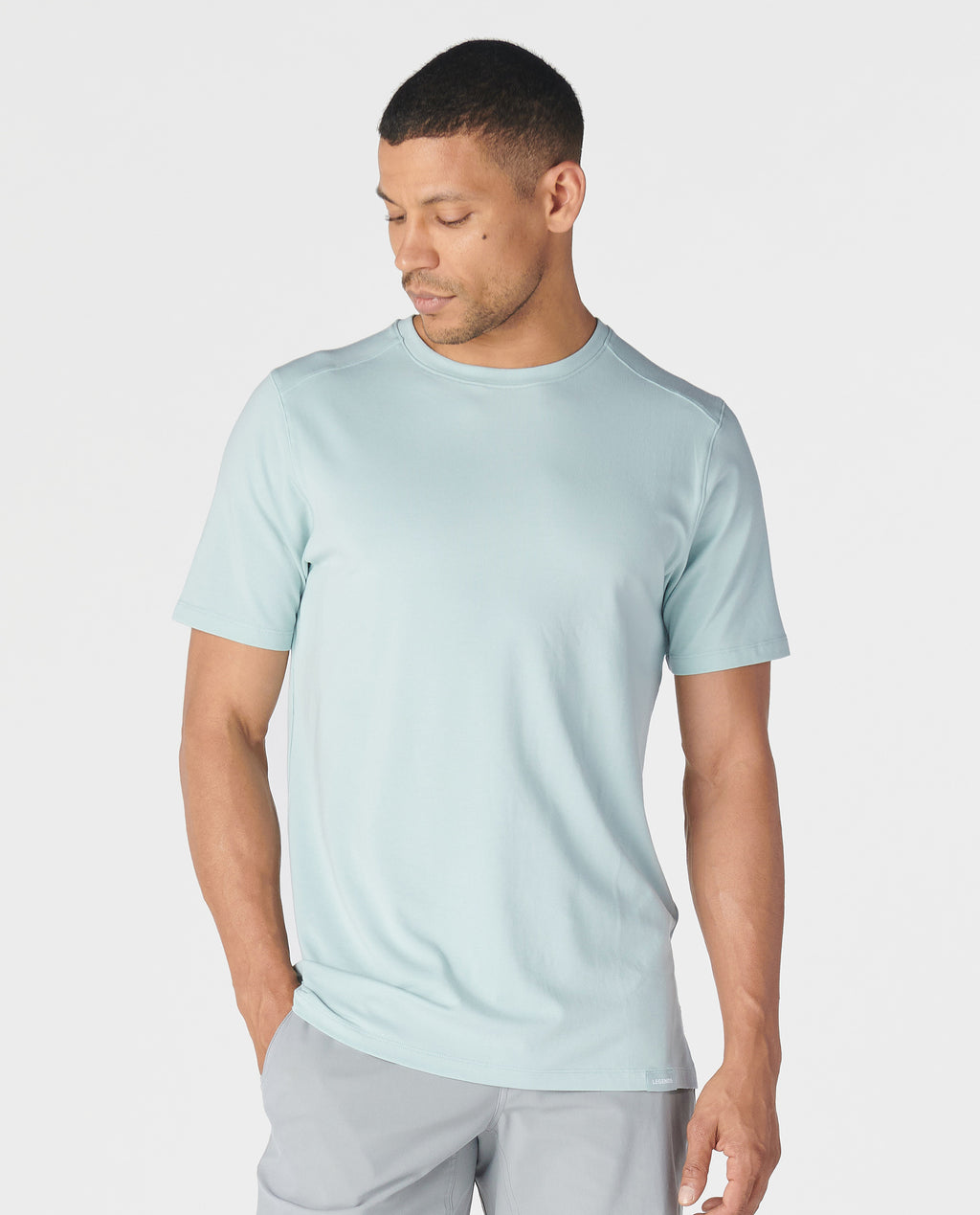 Aviation Tee Split-Hem Cloud Blue - 1
