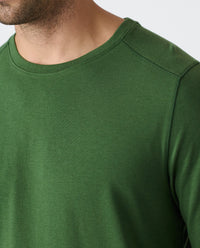 Aviation Tee Curved Hem LS Sierra