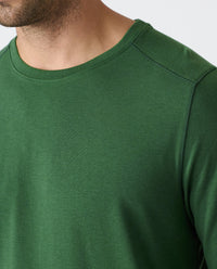 Aviation Tee Curved Hem LS Sierra