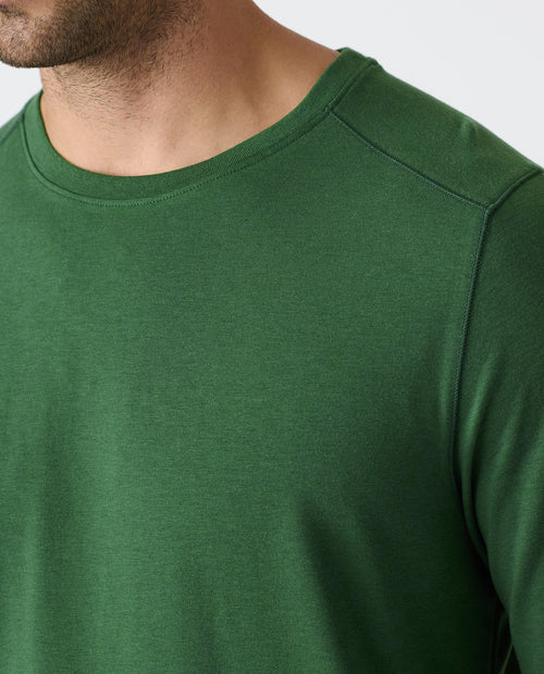 Aviation Tee Curved Hem LS Sierra