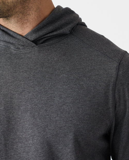 Aviation Tee Hooded LS Charcoal Gray Heather