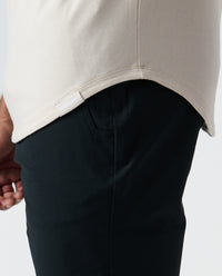 Aviation Tee Curved Hem Dune