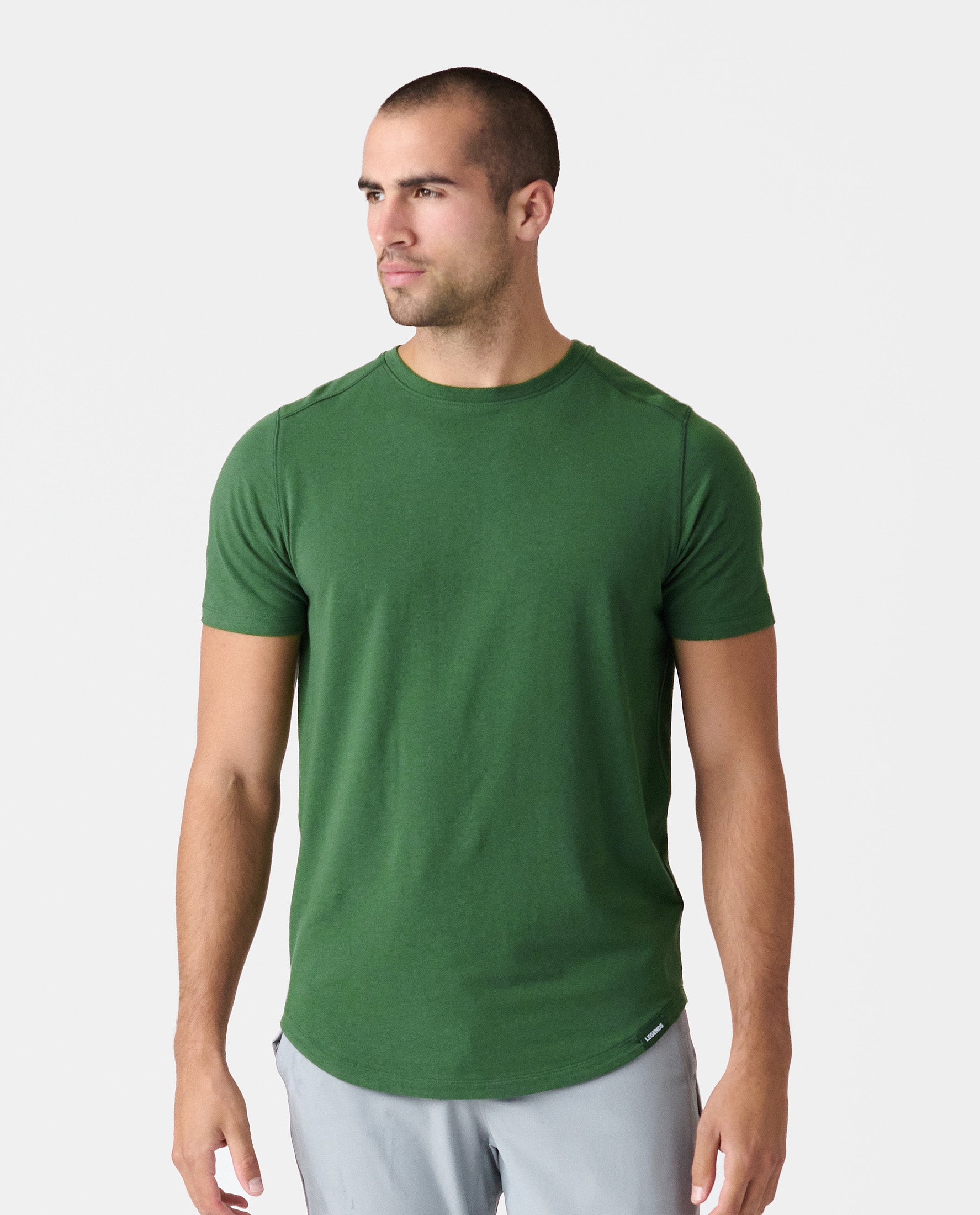 Aviation Tee Curved Hem Sierra