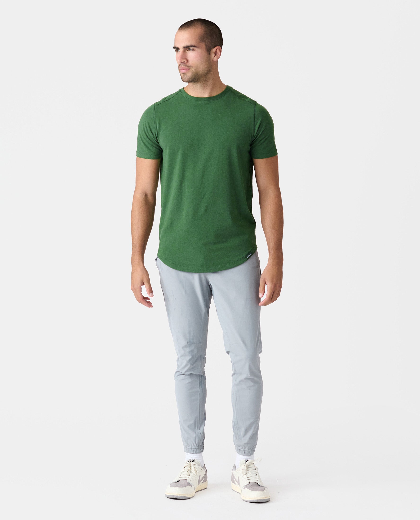 Aviation Tee Curved Hem Sierra