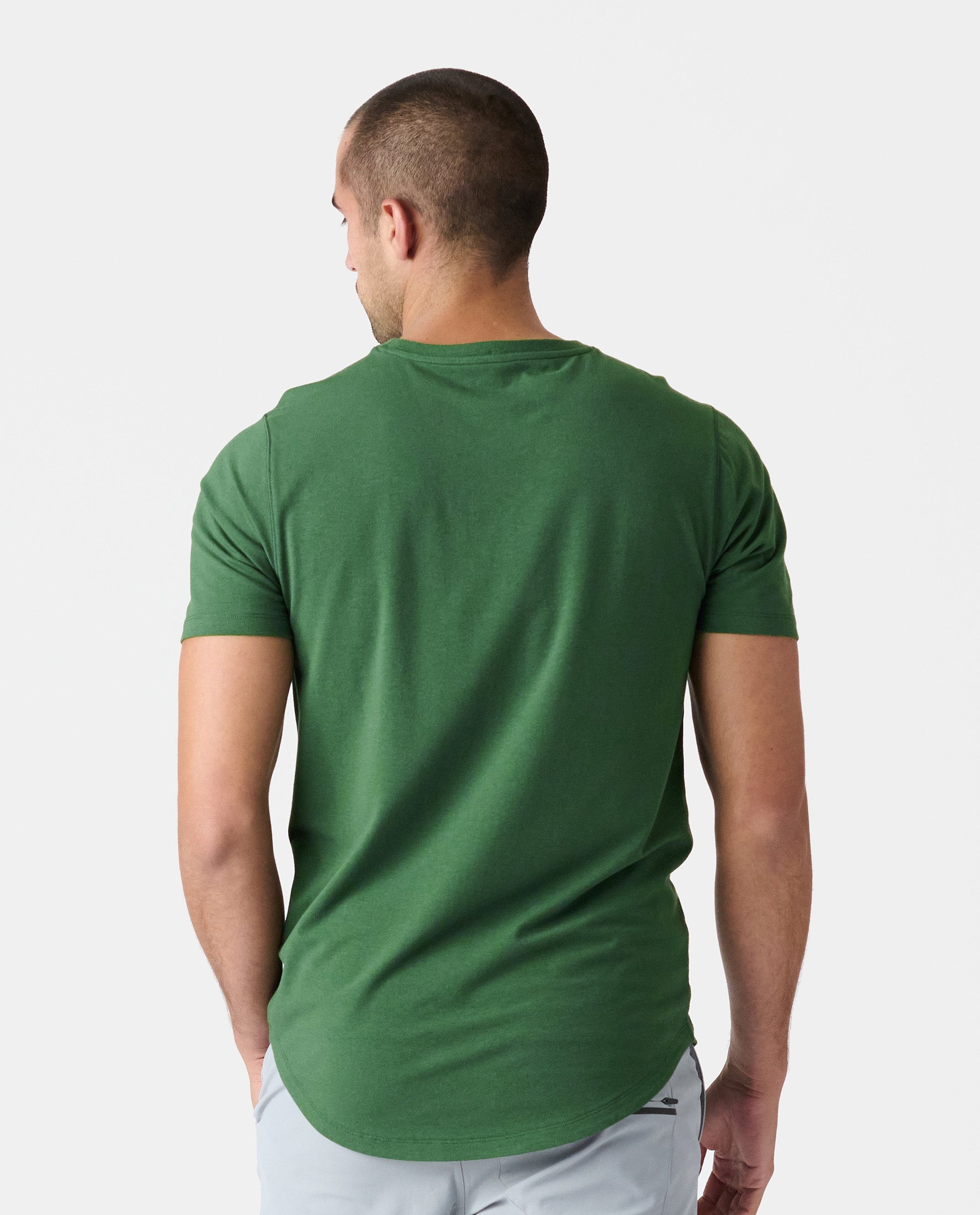 Aviation Tee Curved Hem Sierra