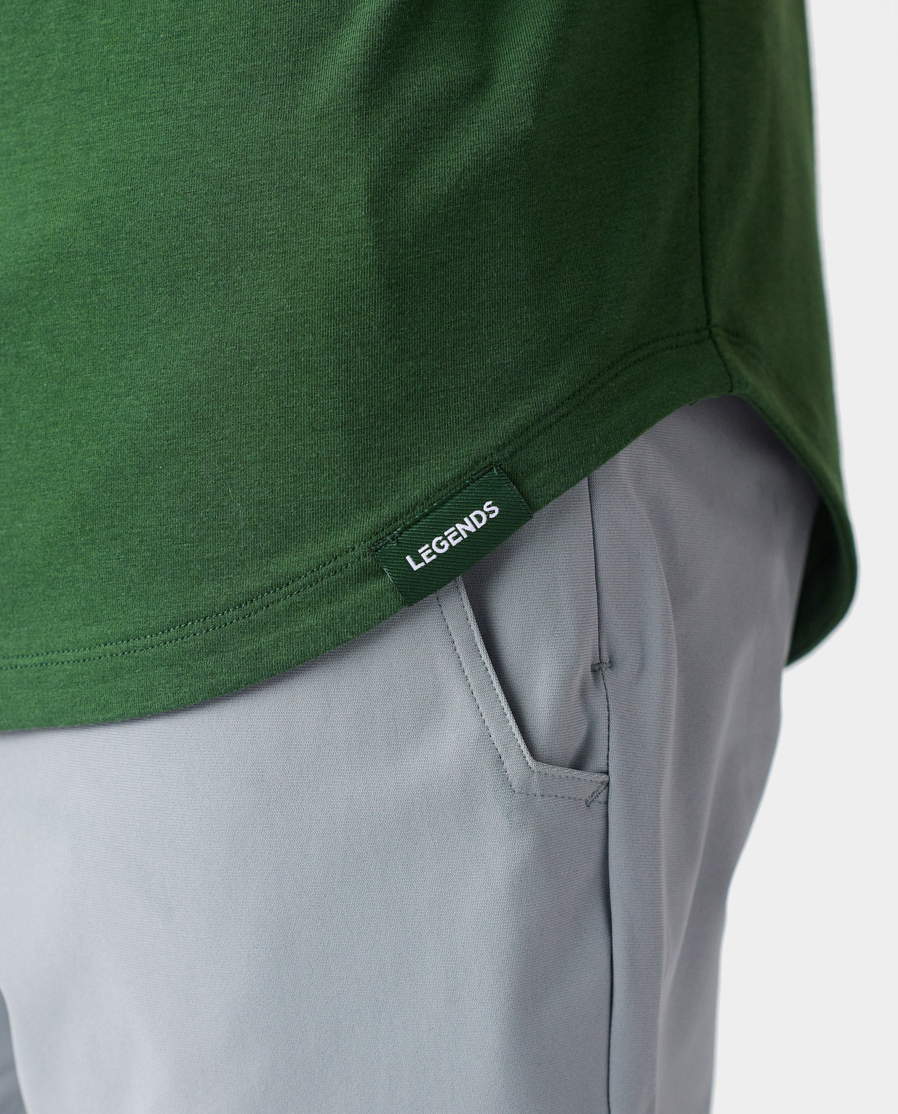 Aviation Tee Curved Hem Sierra