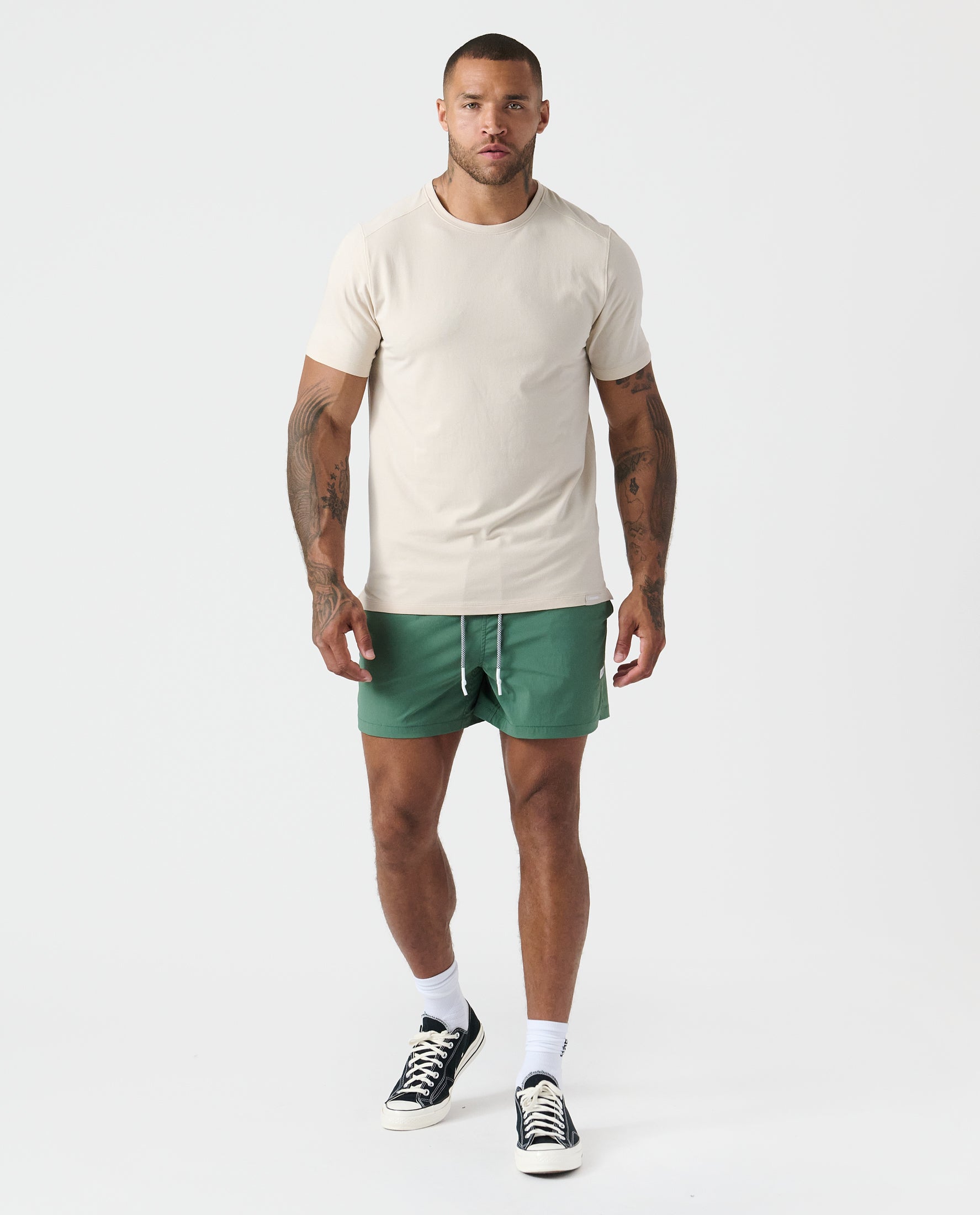 Aviation Tee Split-Hem Dune